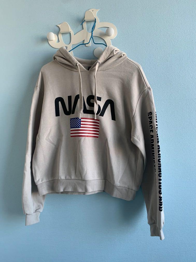 beige nasa hoodie