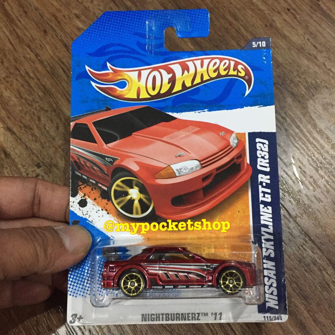 Hot Wheels Nissan Skyline Gt R R32 Red 11 Hotwheels Nightburnerz Toys Games Others On Carousell