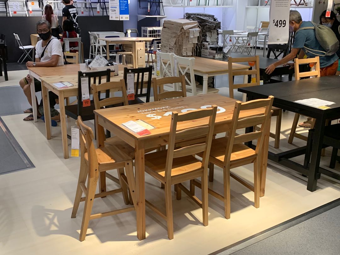 Ikea Solid Wood Dining Table, Furniture & Home Living, Furniture