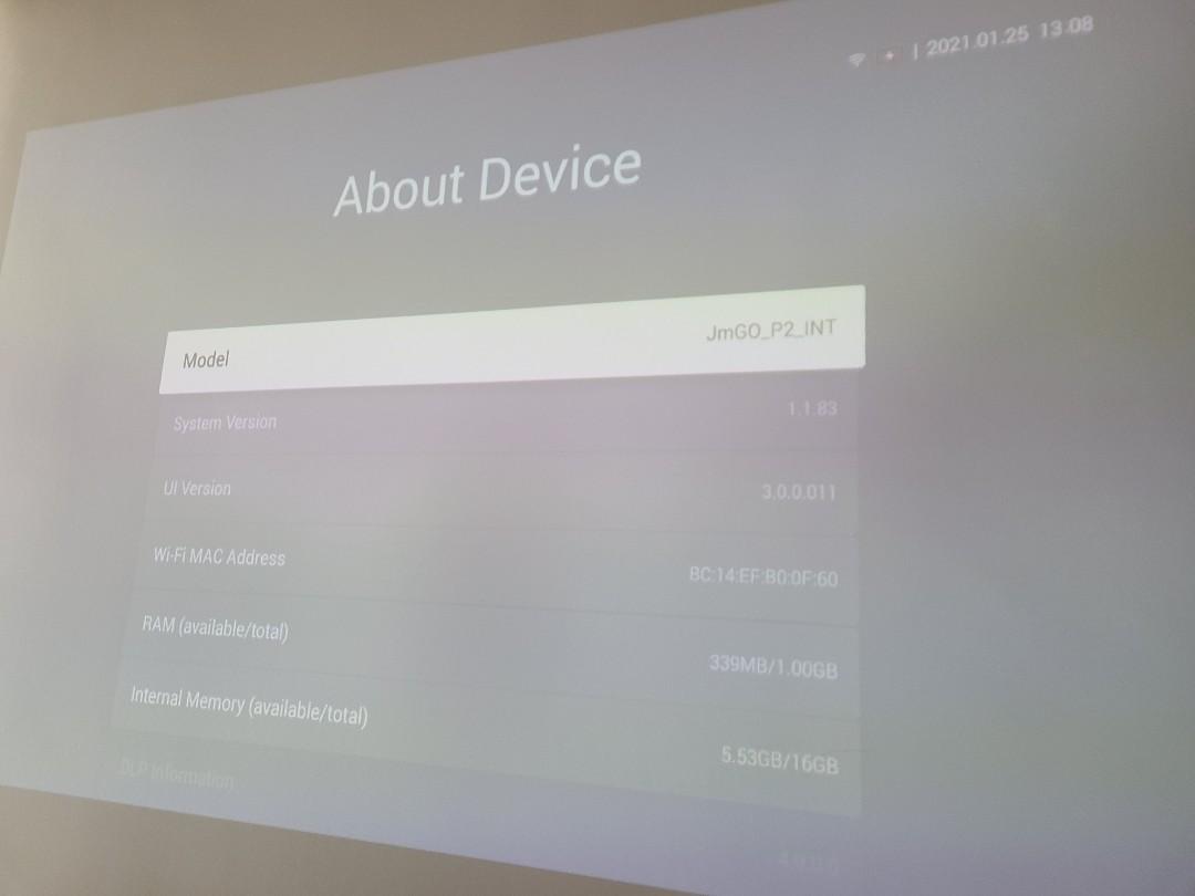 Jmgo P2 portable projector, 家庭電器, 電視 & 其他娛樂, 投影機 Carousell