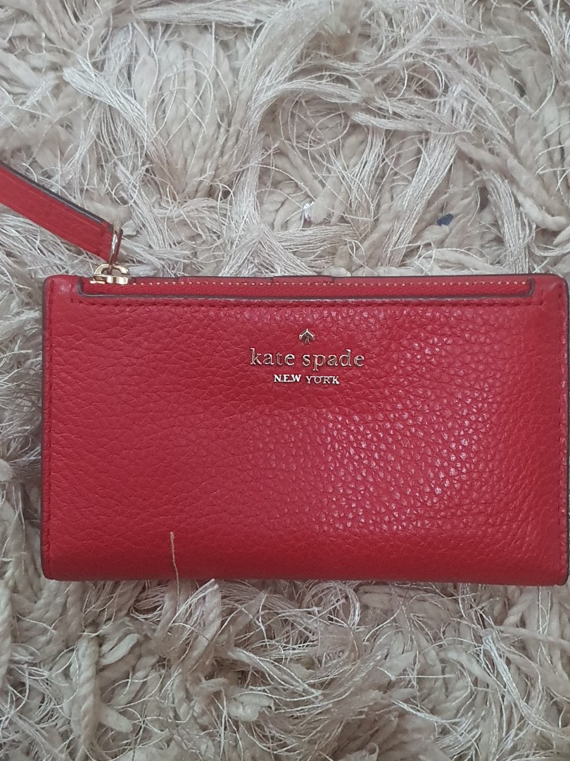 kate spade wallet red