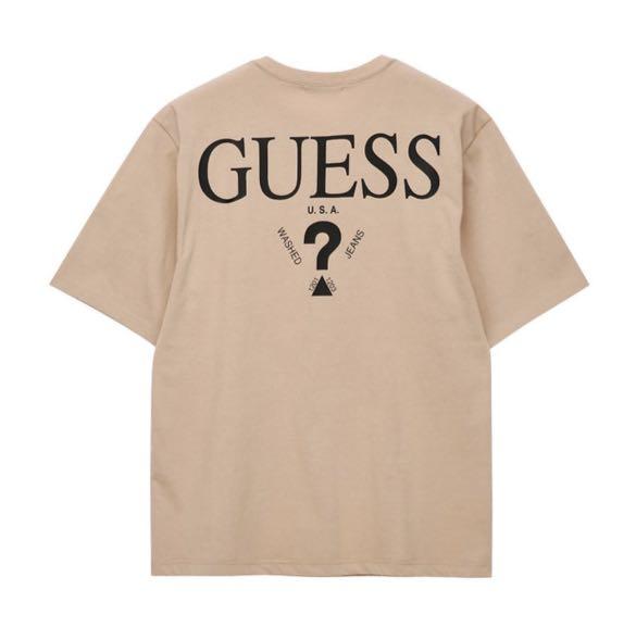 Korea Guess T shirt Men s Fashion Tops Sets Tshirts Polo Shirts on Carousell