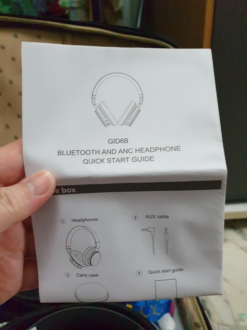 LIMITED Google GID6B Bluetooth Wireless Headphones Over Ear Noise