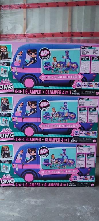 L.O.L. Surprise! O.M.G. 4-in-1 Glamper Fashion Camper with 60+