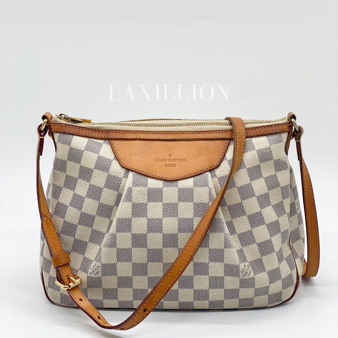 Louis Vuitton Lv Siracusa PM Damier Azur, Luxury, Bags & Wallets