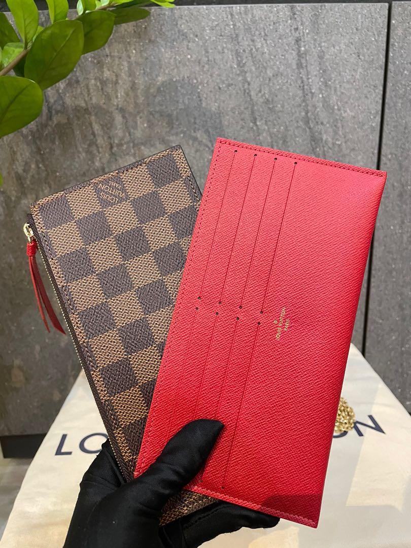 Louis Vuitton Pochette Felicie Card Holder Insert Red