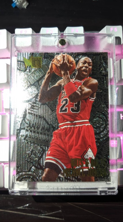 fleer metal nuts and bolts michael jordan