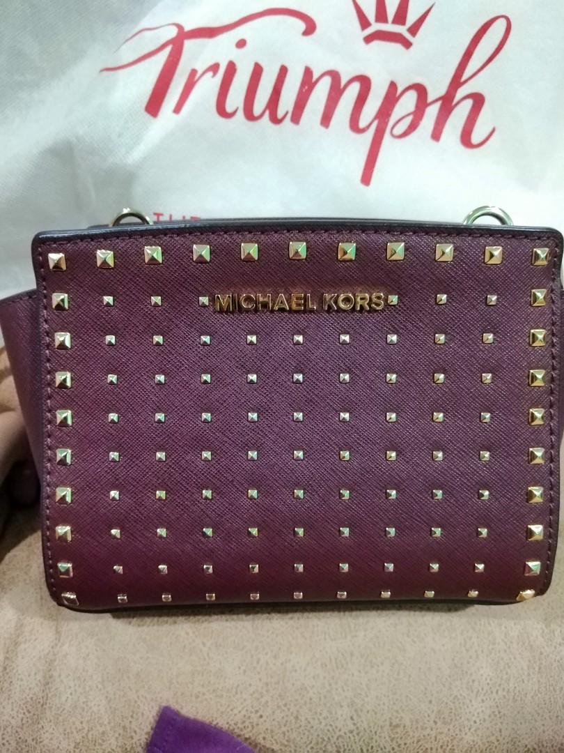 Michael Kors Selma Mini studded Women s Fashion Bags Wallets