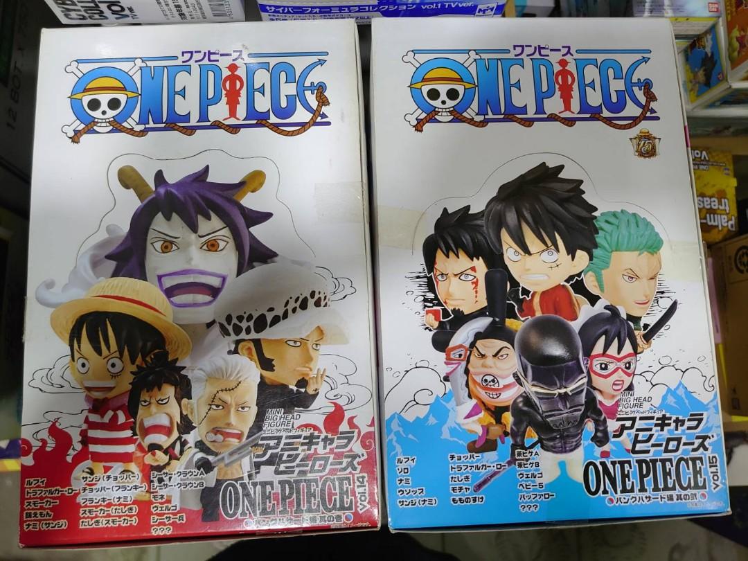 不散賣mini Big Head One Piece 海賊王極技版vol 14 15 龐克危地編全套普通版共30隻 興趣及遊戲 玩具 遊戲類 Carousell