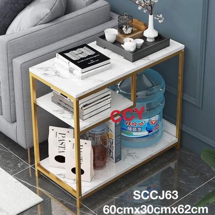 Minimalist Marble Design Side Table Shelf Organizer (Category: Storage Boxes & Baskets) located in Manila. Submitted by acinad_ (Listing ID 1065166819, Image 3). Description: Minimalist Side Table Shelf Organizer For shipping: - Grab Delivery - LalaMove - Angkas Message for inquiries!.