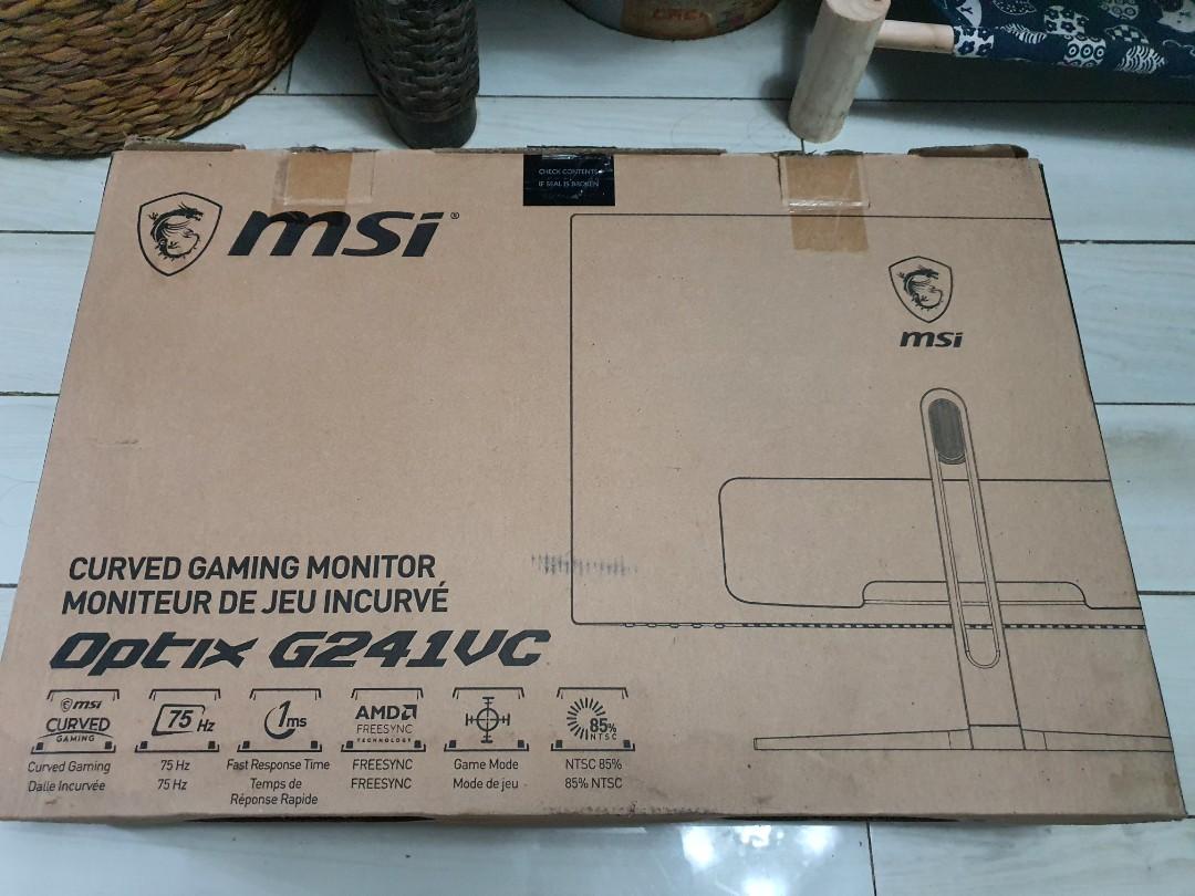 Msi Curved Gaming Monitor Computers Tech Parts Accessories Monitor Screens On Carousell