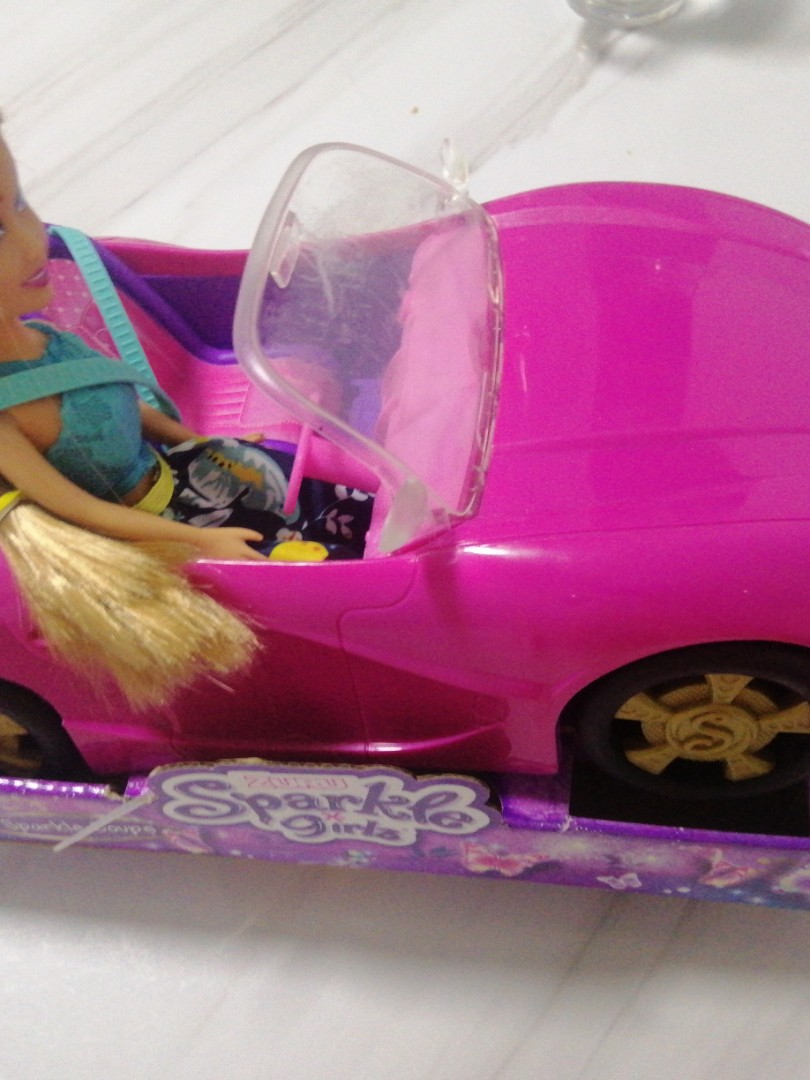 barbie and car set