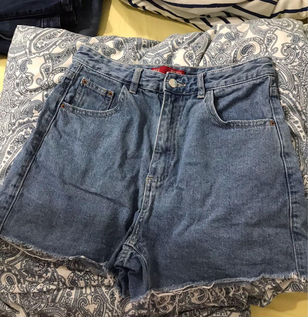 High waisted boyfriend shorts clearance