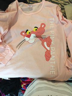 Pink panther pjs sweater with pockets