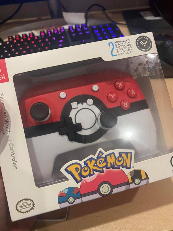 PowerA Nintendo Switch Enhanced Wireless Controller - Poke Ball, Video ...
