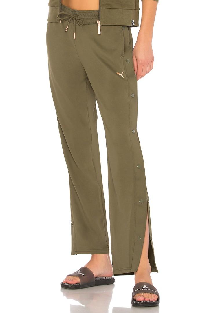 Olive green puma pants clearance