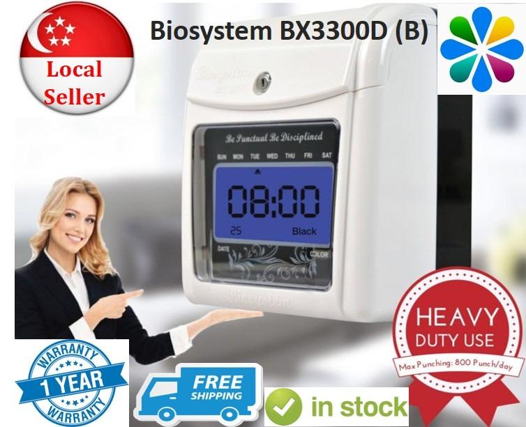 Punch Card Machine Time Recorder Biosystem BX3300D (B), TV & Home