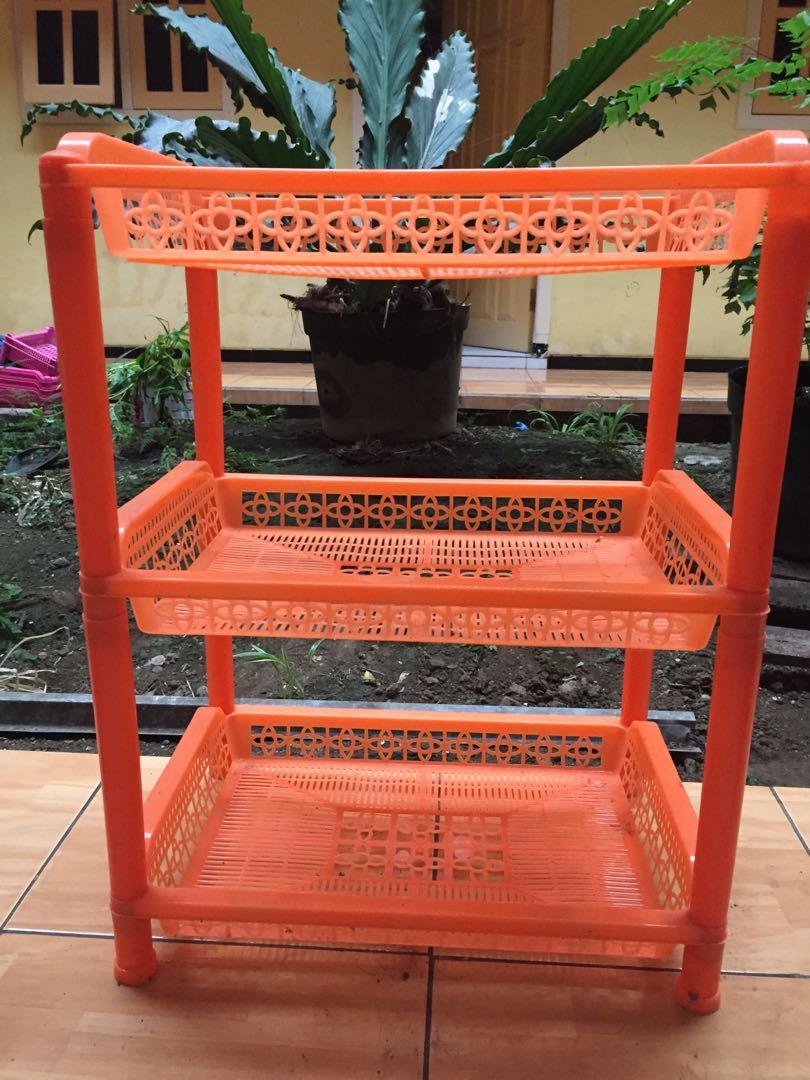 rak plastik 3 tingkat serbaguna