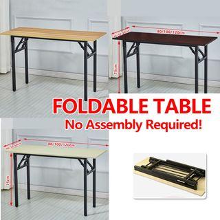 [FREE DELIVERY] Foldable Table Portable Computer Desk Laptop Desk Study Computer Movable Folding Tables Office Home School. No Assembly Required！