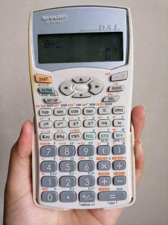 Sharp EL-531WH Advanced D. A. L. Scientific Calculator (Category: Office & Business Technology) located in San Mateo. Submitted by Babyfume (Listing ID 1065138343, Image 2). Description: BOUGHT IN THE US no damages or stains sturdy and great quality material and design has some weight to it easy application/usage DETAILED CALCULATOR DESCRIPTION Sharp EL-531WH Advanced D.A.L. Scientific Calculator Maths Mathematics https://global.sharp/products/ca