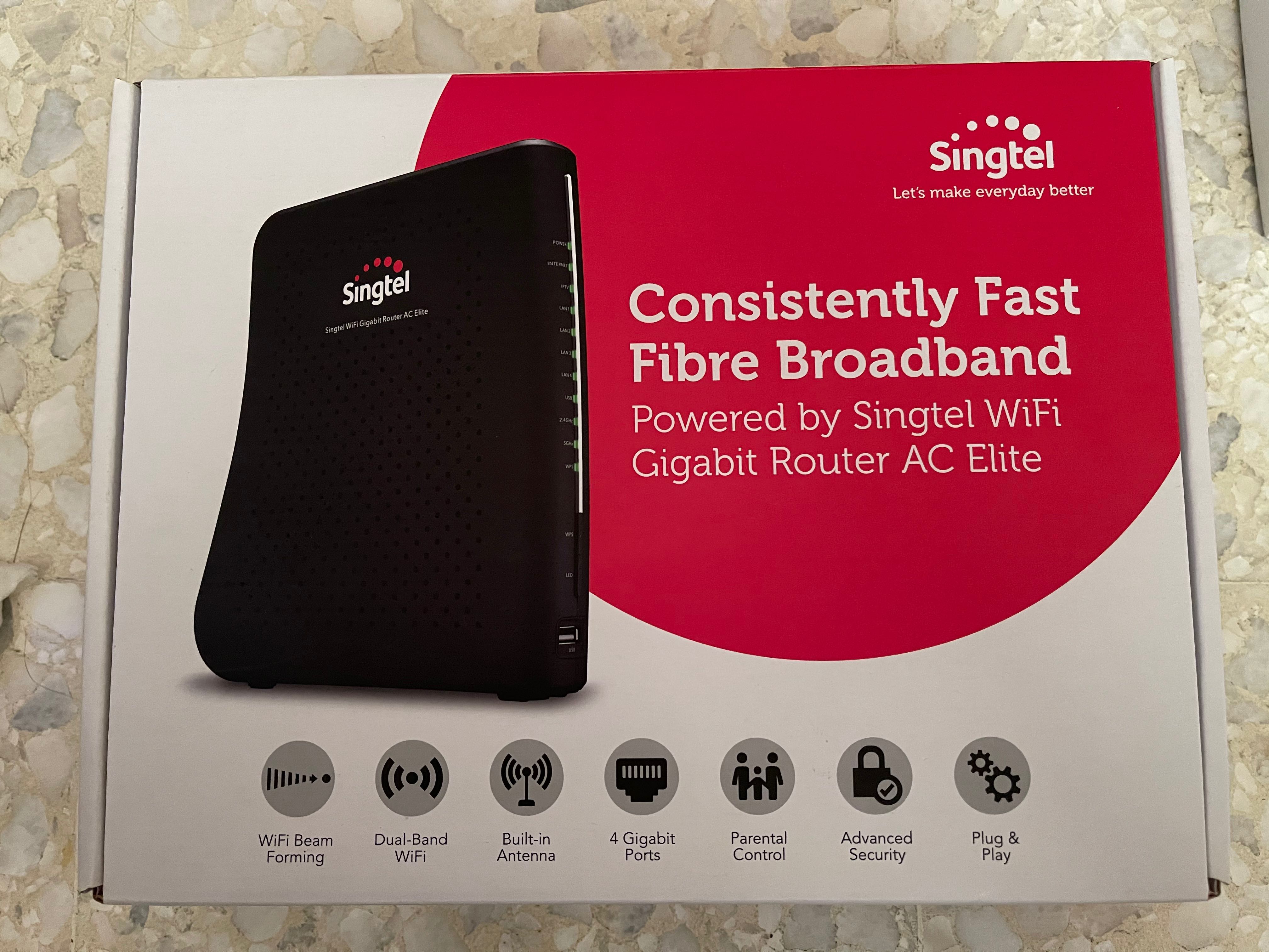 Singtel AC Elite Router, Computers & Tech, Parts & Accessories on Carousell