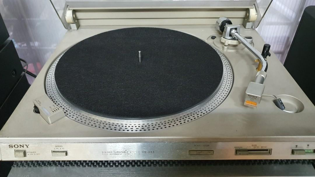Sony PS-333 Stereo Turntable System USER MANUAL Operating Instruction 