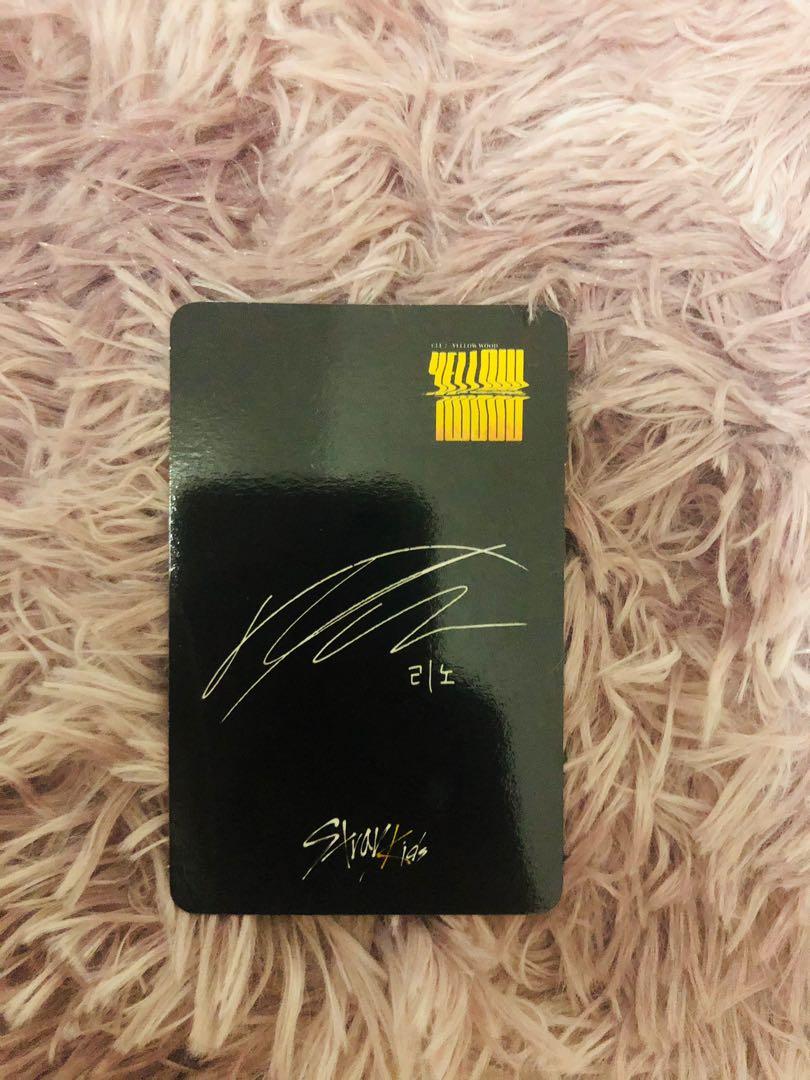 Stray Kids Yellow Wood MMT Lee Know pc, Hobbies & Toys 