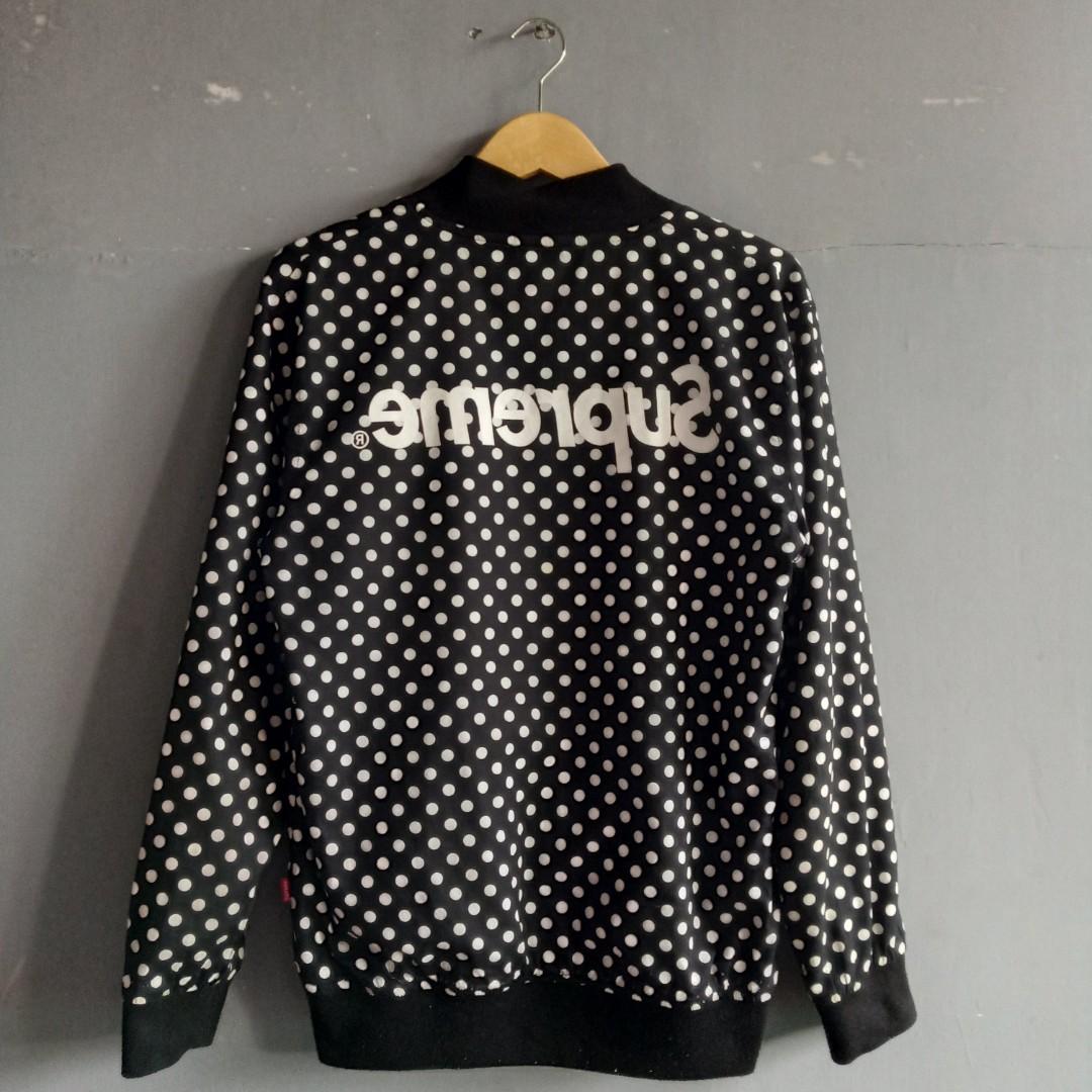 Supreme x comme des garcons varsity jacket store
