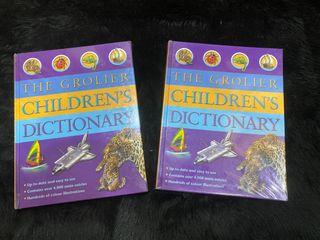 The Groliers Childrens' Dictionary 2 Volumes