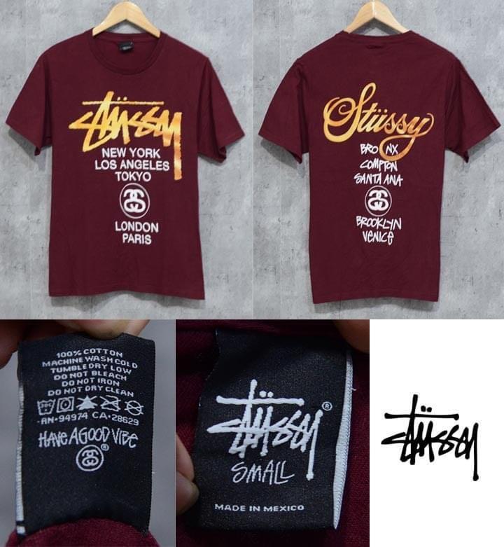 harga baju merk stussy TGS A.A