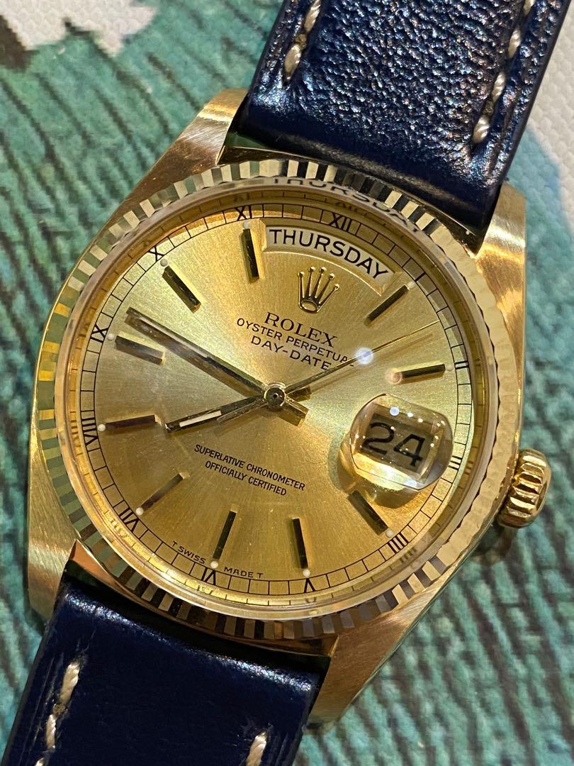 🕰Vintage Rolex Day-Date 18038 18k 🕰, 興趣及遊戲, 收藏品及紀念品, 古董收藏- Carousell