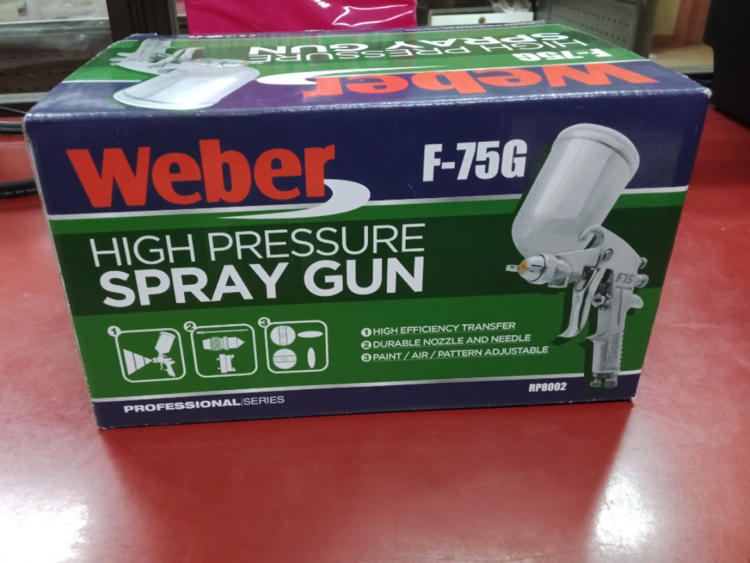 vochtigheid schaal Voorstel Weber F75 Spray Gun Heavy duty, Furniture & Home Living, Cleaning &  Homecare Supplies, Detergents on Carousell