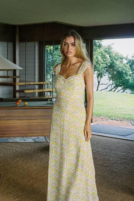 With Jéan Lou Lou Dress in Pansies