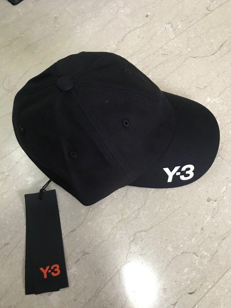 y3 logo cap