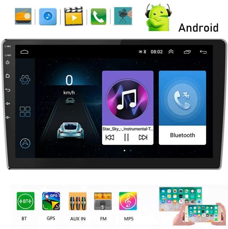 Yykj Car Multimedia Player Android 2din Car Stereo 9 Head Unit With Gps Navigation System And Built In Wi Fi Indash Radio With Bluetooth Ios Android Mirror Link Car Accessories Electronics Lights On