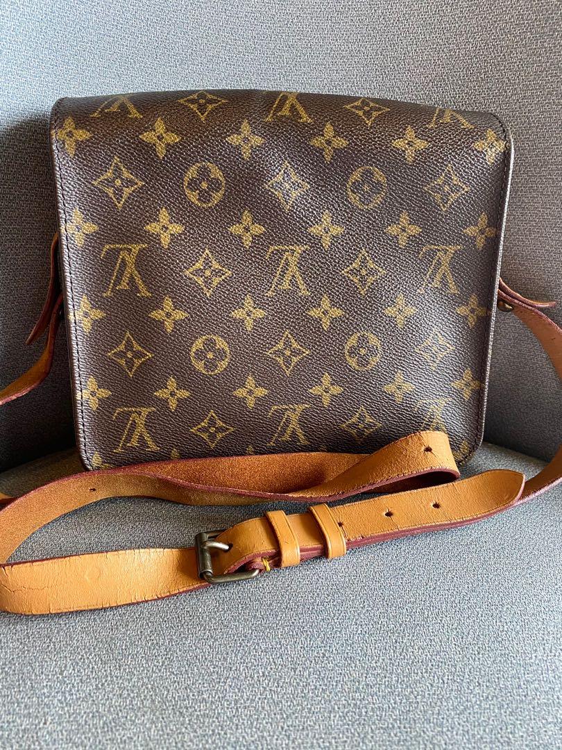 Cartouchiere MM, Used & Preloved Louis Vuitton Messenger Bag, LXR USA, Brown