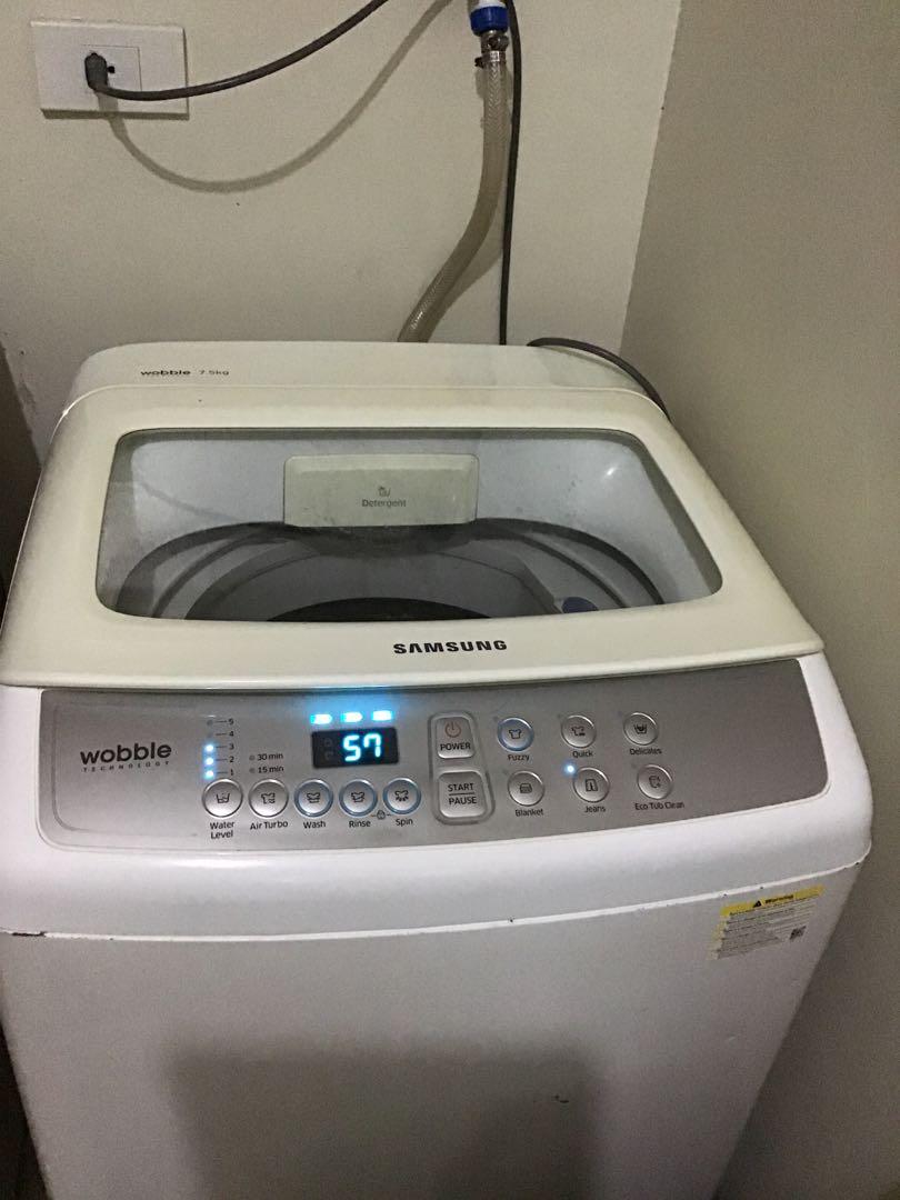 7.5kls-Samsung Automatic Washing Machine (Category: Washing Machines and Dryers) located in Manila. Submitted by selectedfew (Listing ID 1011780953, Image 2). Description: Move Out SALE !! Orig condition No issue Available on Feb2022 .