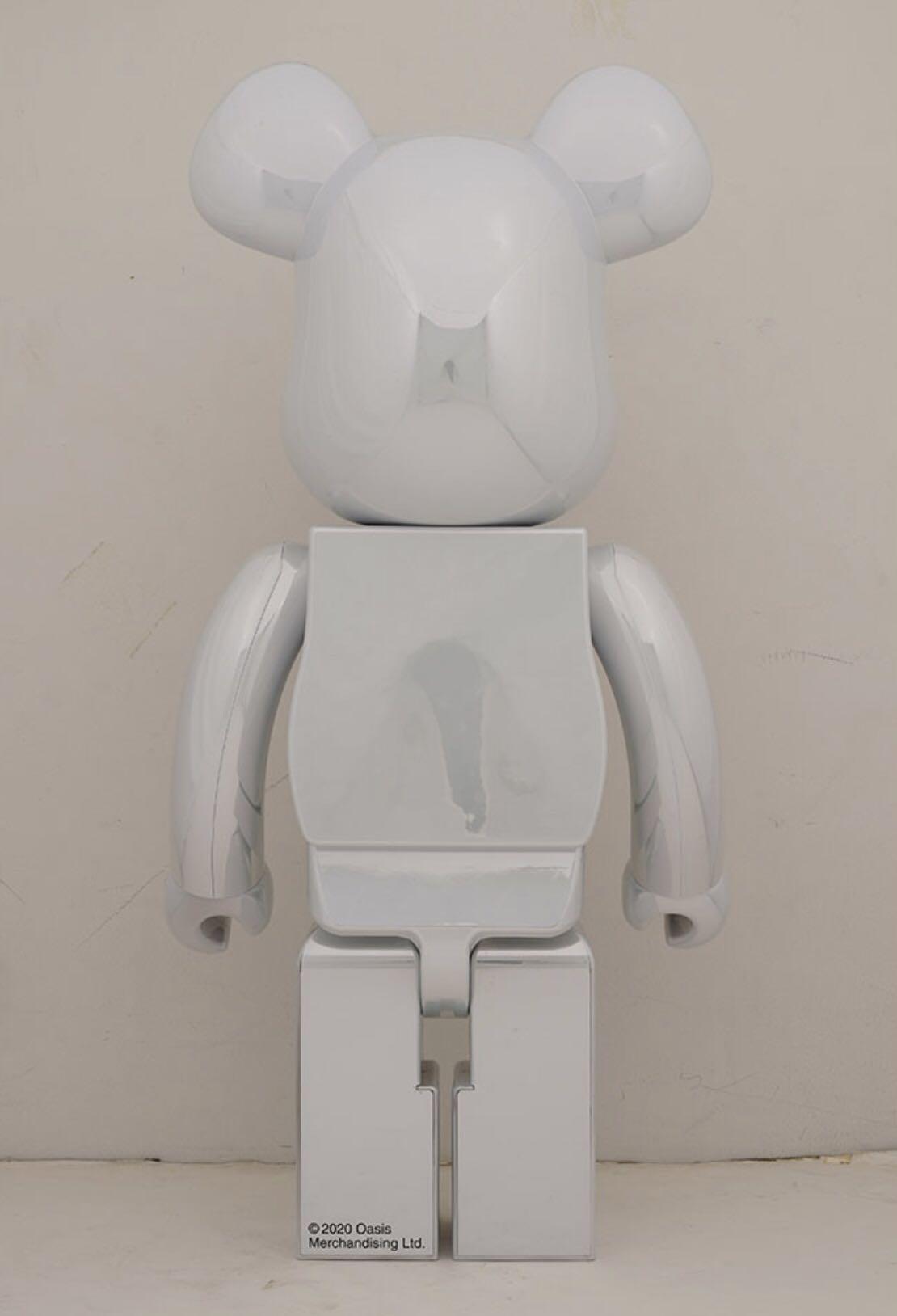 現貨! Bearbrick Oasis White Chrome 1000% BE@RBRICK $4980 白綠洲