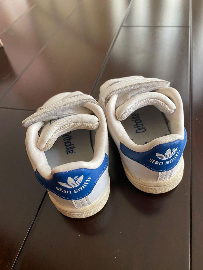Adidas Stan Smith Ortholite Toddlers Baby Shoes size 4K