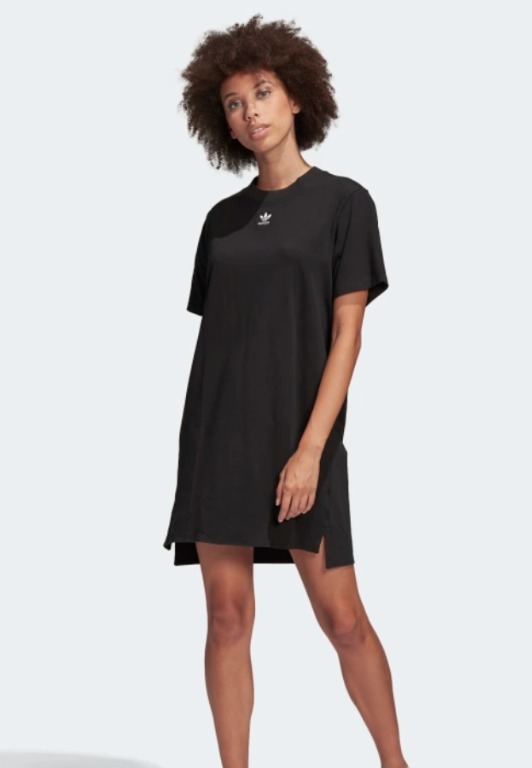 adidas trefoil dress black