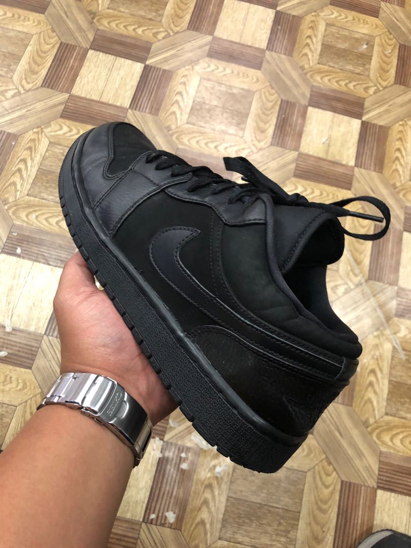Nike air jordan 1 store retro low triple black