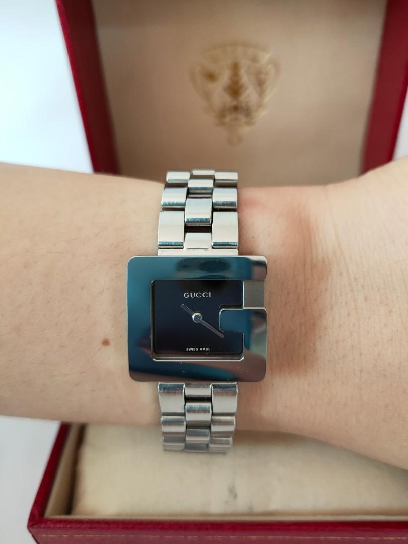 Auth Gucci 3600L Ceramic Bezel Watch 