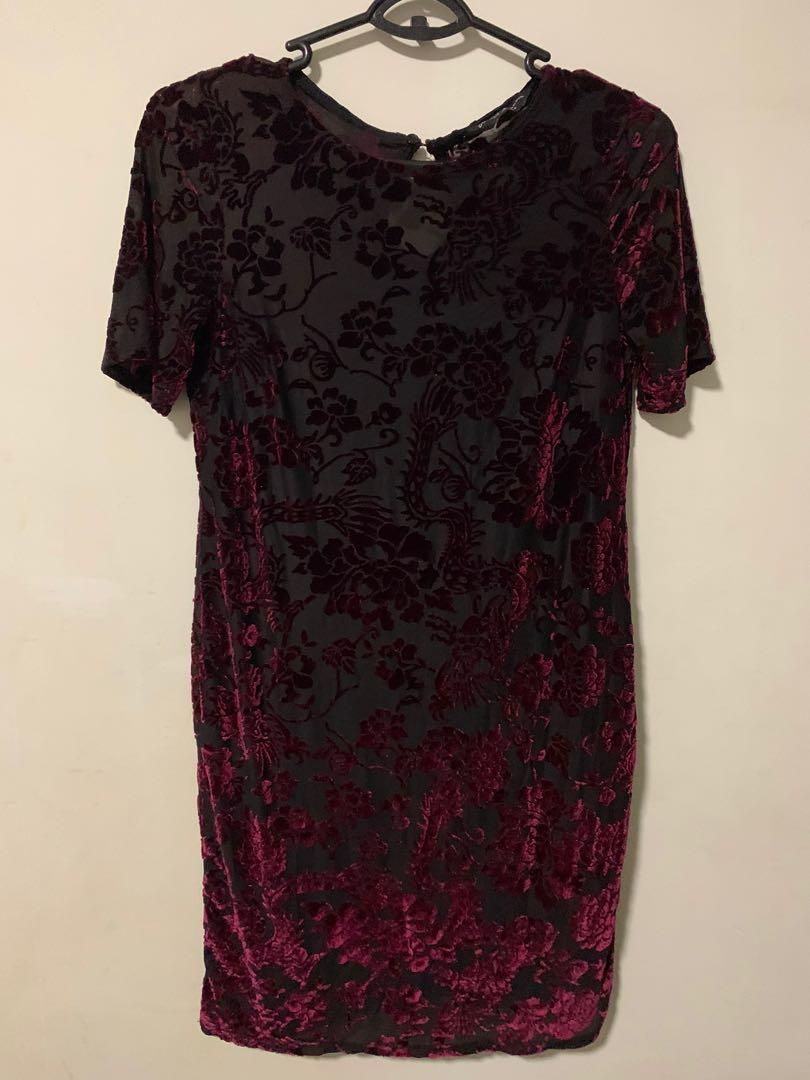 Authentic Dorothy Perkins Velvet Dress 