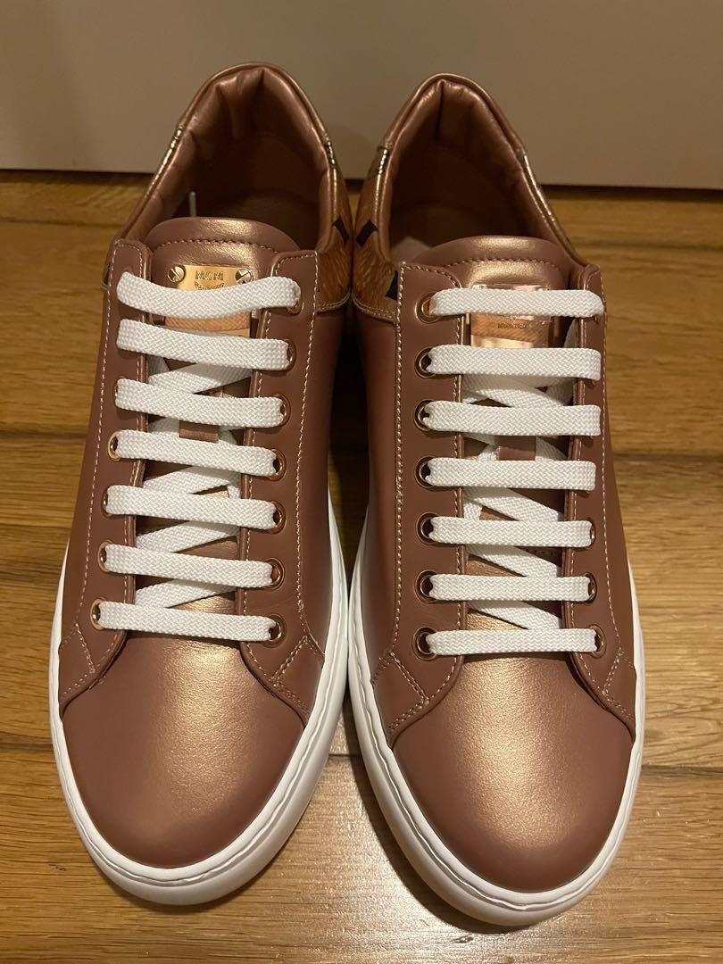 Mcm sneaker hotsell gold