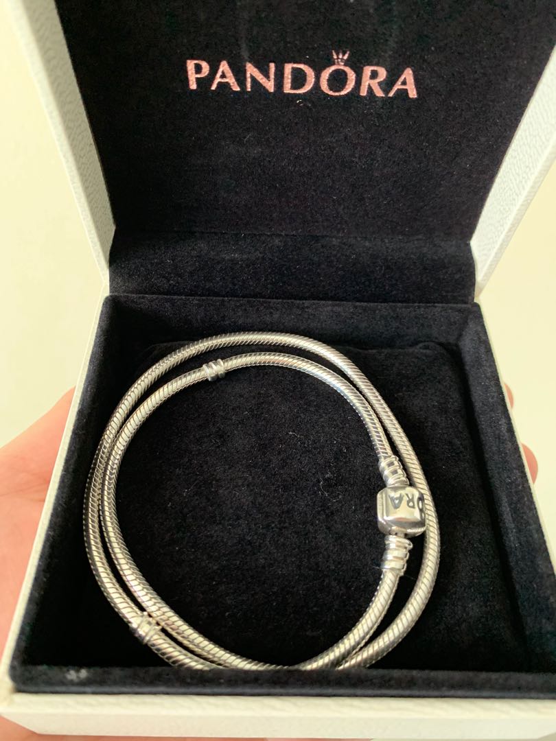 Authentic Pandora Snake Chain Necklace, Women's Fashion, Jewelry