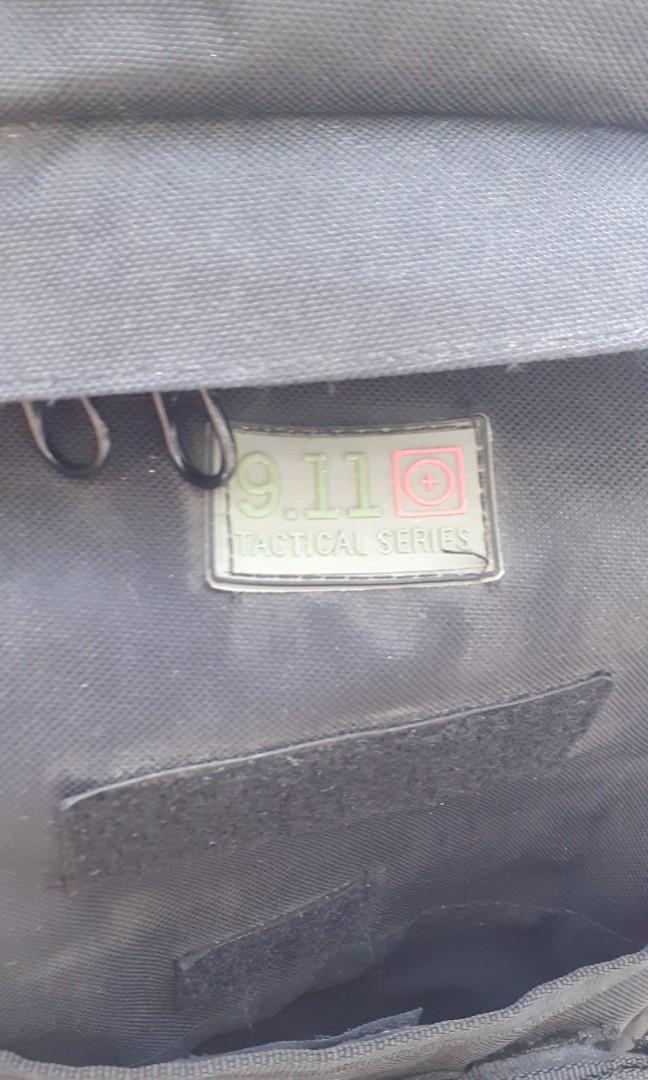 Backpack (Category: Airsoft) located in Meycauayan. Submitted by fissler (Listing ID 1065478277, Image 3). Description: can put long rifle with cover extended bottom extra pockets 4 original pockets +3 accessories pockets thick zipper 100% working issue: fixed strap(not adjustable).