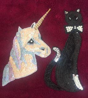 Beaded sequins patches
