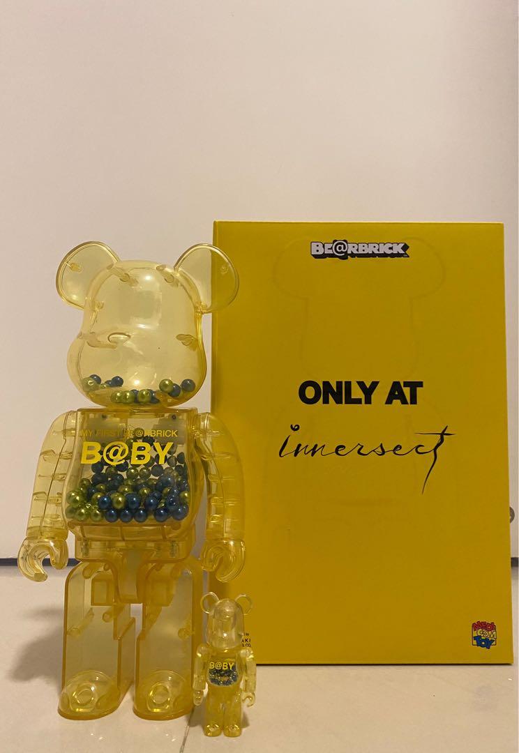 Bearbrick 100%+400%My first baby Yellow ( innersect exhibition