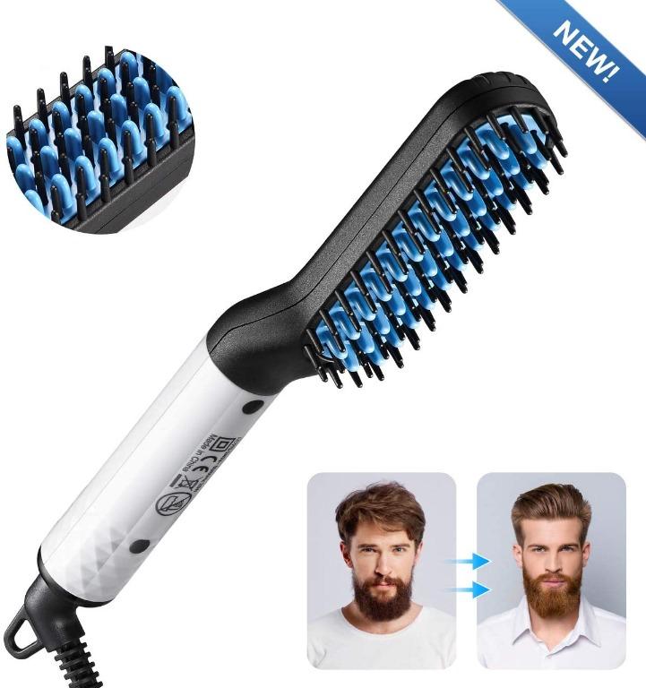 Beard Straightener Brush Men s Electric Quick Hair Straightening