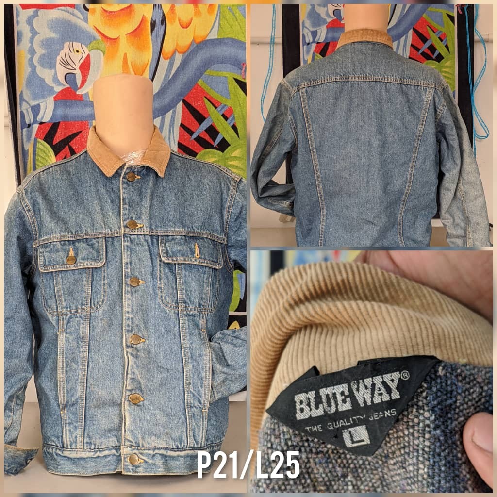 Blue way (Denim Jacket), Men's Fashion 